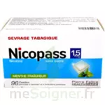 Nicopass 1,5 Mg Pastille Sans Sucre Menthe Fraîcheur Plq/96 à BAR-SUR-SEINE